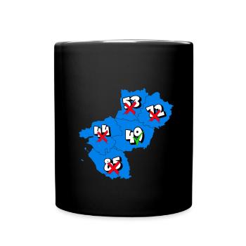 Région pays de la loire - Mug uni - noir - Devant
