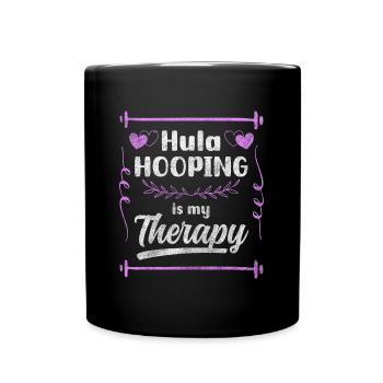 Hullern Fitness Fit Frau - Tasse einfarbig - Schwarz - Vorne