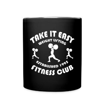 TAKE IT EASY - Full Colour Mug - black - Front