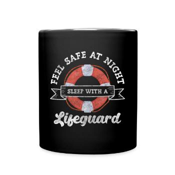 Lifeguard swimming pool lifeguard - Full Colour Mug - black - Front