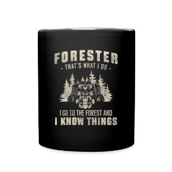 Forestier Protection de la Nature Protecteur Menuisier - Mug uni - noir - Devant