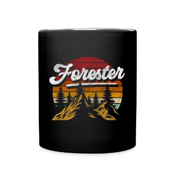 Sylvestre Protecteur de la forêt Cerf - Mug uni - noir - Devant
