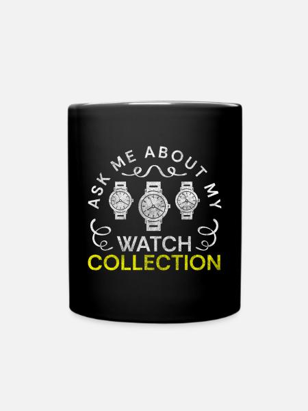 Uhr Chronometer Schweizer - Tasse einfarbig - Schwarz