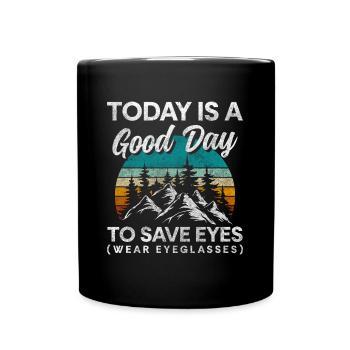 Glasses Jewelry Lifestyle Optometry - Full Colour Mug - black - Front