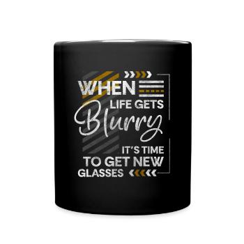 Glasses Short-sighted Ophthalmologist - Full Colour Mug - black - Front