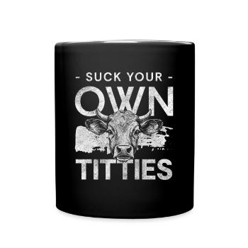 Vache Animal Veau Économie - Mug uni - noir - Devant