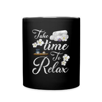 Relaxation Relax Recreation Excursion - Full Colour Mug - black - Front