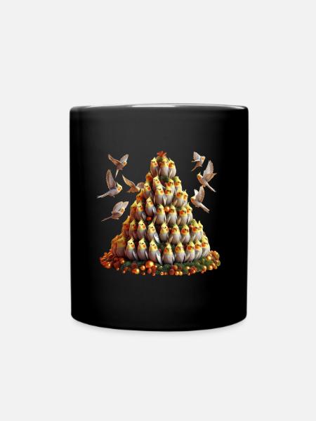 Weihnachtsbaum (02) - Tasse einfarbig - Schwarz