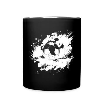 Drôle de football - Mug uni - noir - Devant