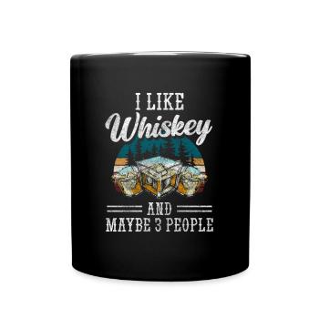 Rum Lifestyle Cubes - Full Colour Mug - black - Front