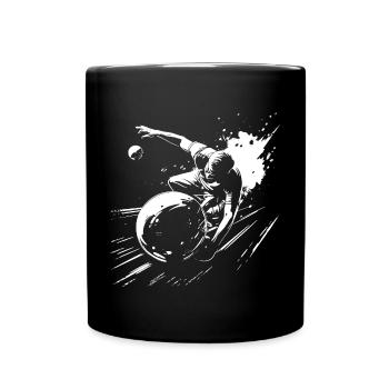 Graphiques de bowling - Mug uni - noir - Devant
