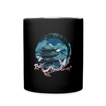 Asien Fabelwesen Asiatisch Nerd - Tasse einfarbig - Schwarz - Vorne