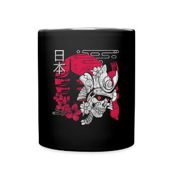 Orient Fabelwesen Katana Nerd - Tasse einfarbig - Schwarz - Vorne