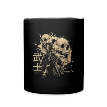 Asien Kultur Kampfkunst Aufgehende Sonne - Tasse einfarbig - Schwarz - Vorne