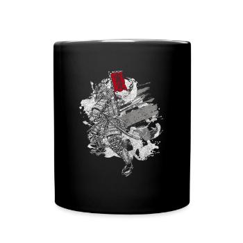 Asia Samurai Legends Aikido - Full Colour Mug - black - Front
