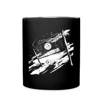 Croquis de volley-ball - Mug uni - noir - Devant