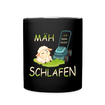 Cute sheep - Full Colour Mug - black - Front