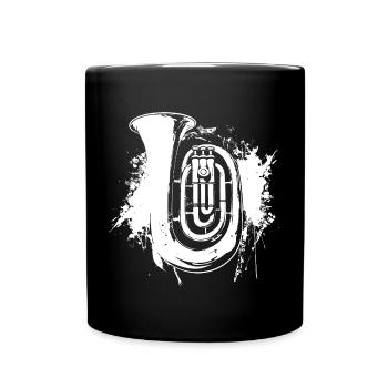Tuba Graffiti - Full Colour Mug - black - Front