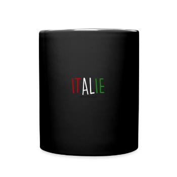 italie - Mug uni - noir - Devant