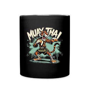 Muay Thai Tiger Boxe thaïlandaise Boxe Cadeau - Mug uni - noir - Devant
