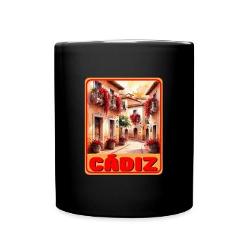 Cadiz Andalusien - Tasse einfarbig - Schwarz - Vorne
