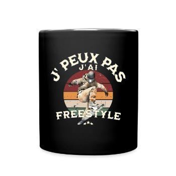 I don't paux I freestyle - Tasse einfarbig - Schwarz - Vorne
