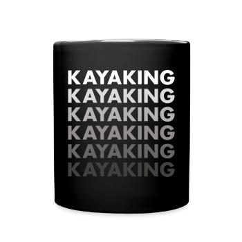 Kayaker Kayaking - Full Colour Mug - black - Front
