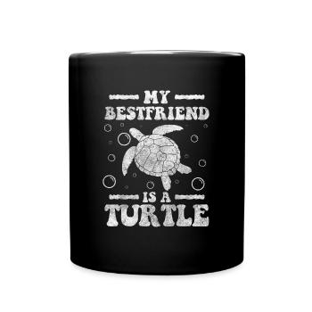 Tortue Nature Créatures Marines Lent - Mug uni - noir - Devant