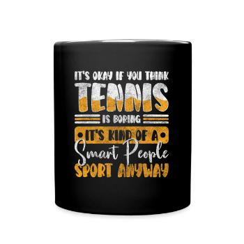 Service d’entraînement de balle de tennis - Mug uni - noir - Devant