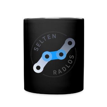 selten radlos fahrrad kette - Tasse einfarbig - Schwarz - Vorne