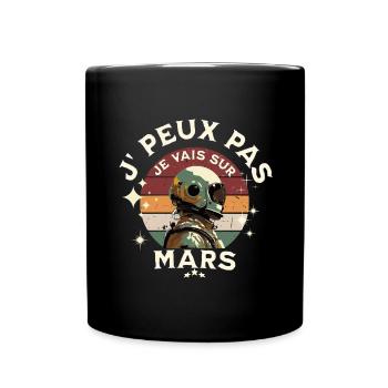 Vaisseau Astronaute Sur Mars - Mug uni - noir - Devant