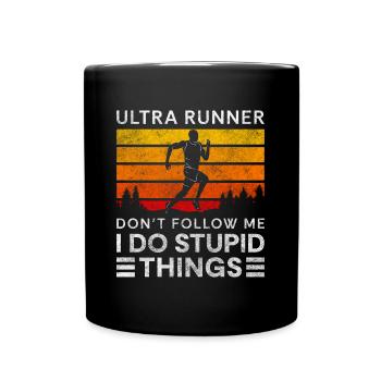 Marathon Runner Sprinter Fitness Running Training - Full Colour Mug - black - Front