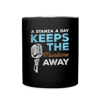 Poetry Literatur Hipster Novelle - Tasse einfarbig - Schwarz - Vorne