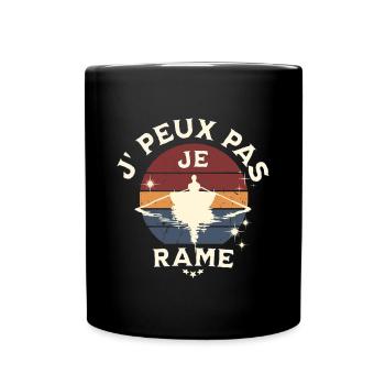 I can't, I'm rowing. - Full Colour Mug - black - Front