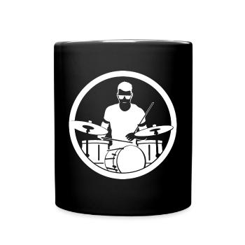 Drummer - Tasse einfarbig - Schwarz - Vorne