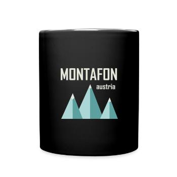 Minimal Montafon - Mug uni - noir - Devant