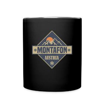 Montafon - Mug uni - noir - Devant