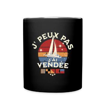 I can't I have Vendée Glb - Full Colour Mug - black - Front