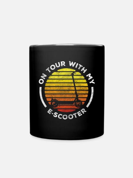Roller Elektro Umwelt Alternativ - Tasse einfarbig - Schwarz
