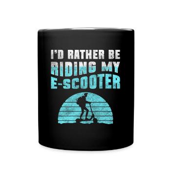Rollerfahrer Hybrid Kinder Speed - Tasse einfarbig - Schwarz - Vorne