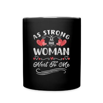 Weltfrauentag mädchen feminin - Tasse einfarbig - Schwarz - Vorne