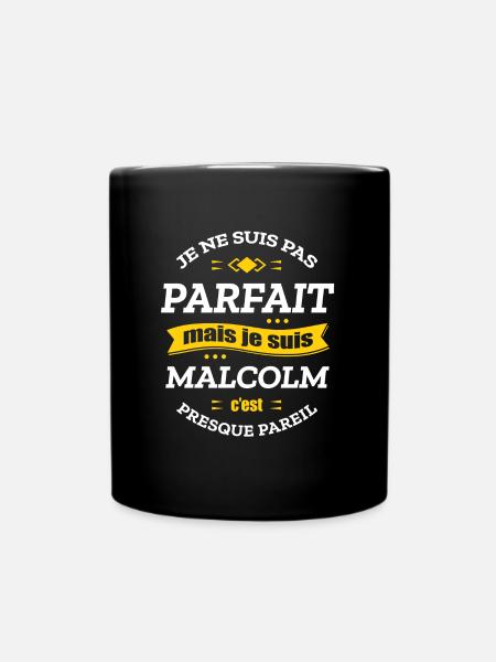 MALCOLM PARFAIT - PRENOM MALCOLM - Mug uni - noir