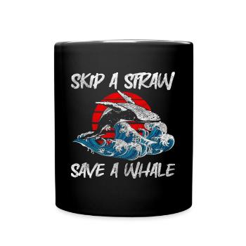 Orque baleine à bosse Conservation des espèces de poissons - Mug uni - noir - Devant