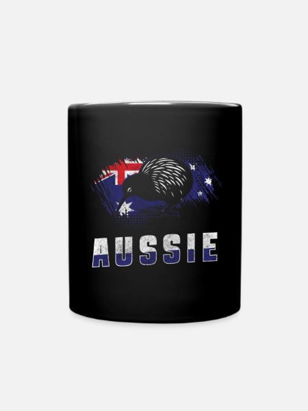 Outback Tiere Urlaubsland - Tasse einfarbig - Schwarz