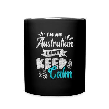 Australia Vacation Aussie Ready for Vacation - Full Colour Mug - black - Front