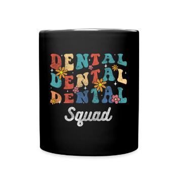 Zahnarzt Bohrer Medizin Humor - Tasse einfarbig - Schwarz - Vorne