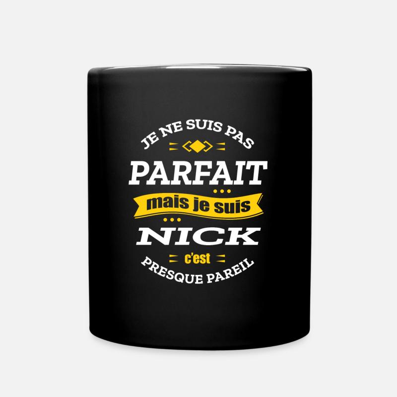NICK PARFAIT - PRENOM NICK - Mug uni - noir
