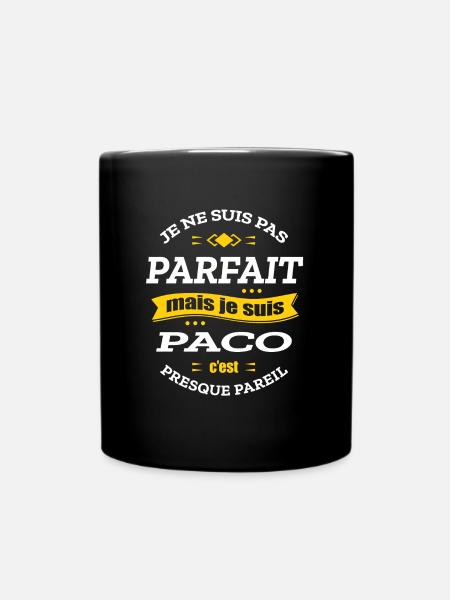 PACO PARFAIT - PRENOM PACO - Mug uni - noir