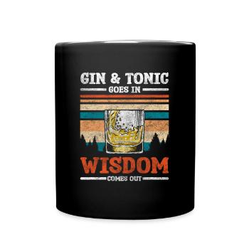 drinks genuss longsdrinks - Tasse einfarbig - Schwarz - Vorne
