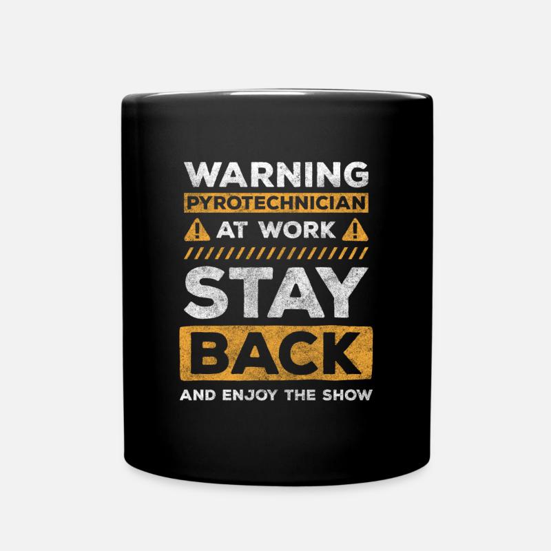 Pyro Neujahr Wunderschön Stadion - Tasse einfarbig - Schwarz